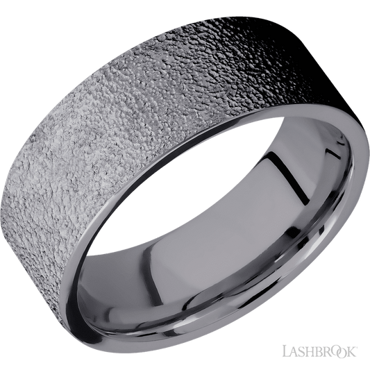 Lashbrook 8mm Flat Tantalum Wedding Band