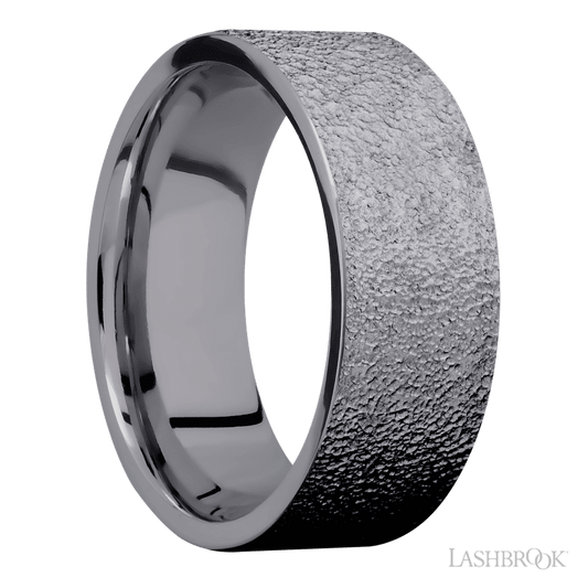 Lashbrook 8mm Flat Tantalum Wedding Band
