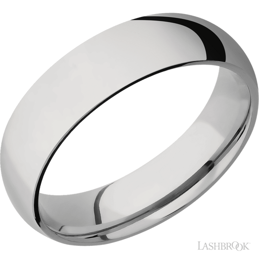 Lashbrook 6mm Domed Titanium Wedding Band