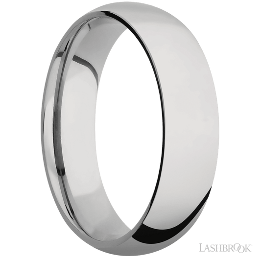 Lashbrook 6mm Domed Titanium Wedding Band