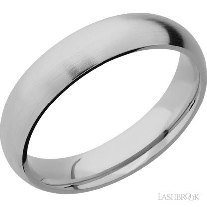 5 mm wide Domed Titanium band.