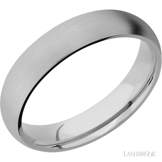 Lashbrook 5mm Domed Titanium Wedding Band