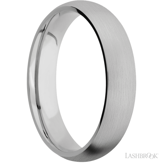Lashbrook 5mm Domed Titanium Wedding Band