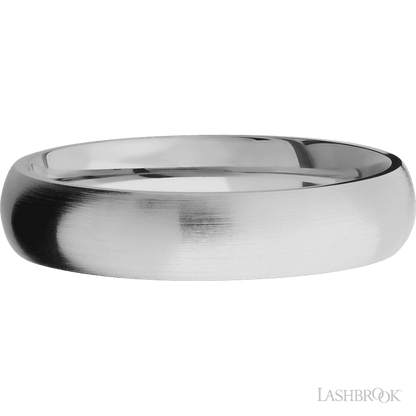 5 mm wide Domed Titanium band.
