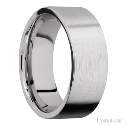 8 mm wide Flat Cobalt Chrome band.