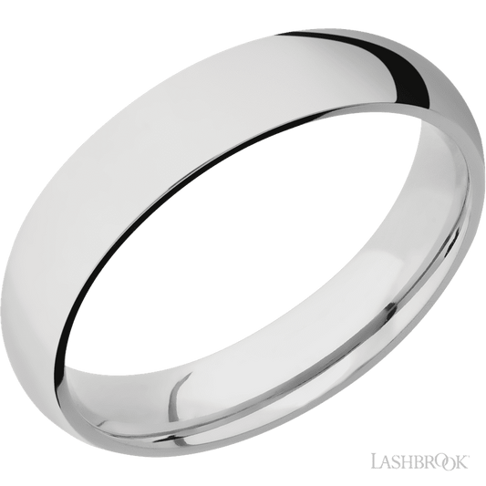 Lashbrook 5mm Domed Cobalt Chrome Wedding Band