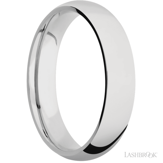 Lashbrook 5mm Domed Cobalt Chrome Wedding Band