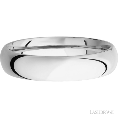 5 mm wide Domed Cobalt Chrome band.