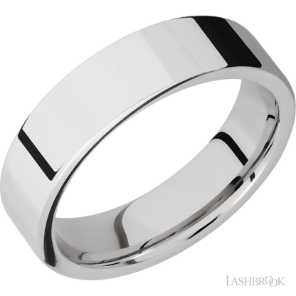 6 mm wide Flat Cobalt Chrome band.