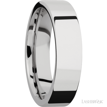 6 mm wide Flat Cobalt Chrome band.
