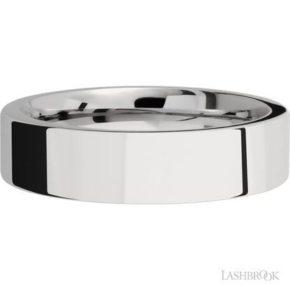 6 mm wide Flat Cobalt Chrome band.
