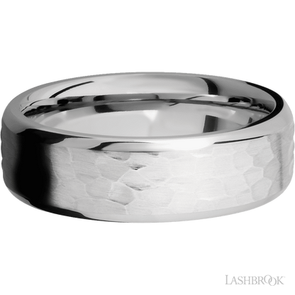 7 mm wide Beveled Cobalt Chrome band.