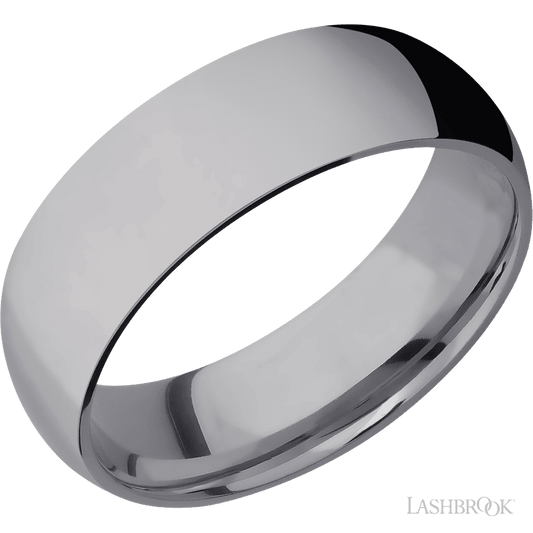 Lashbrook 7mm Domed Tantalum Wedding Band