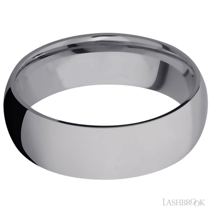 7 mm wide Domed Tantalum band.