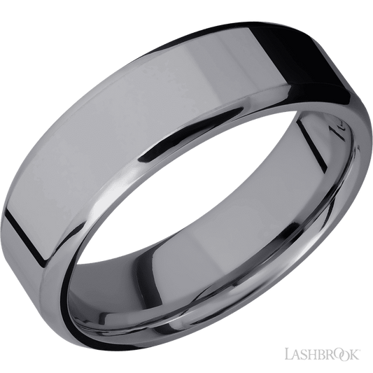 Lashbrook 7mm Beveled Tantalum Wedding Band
