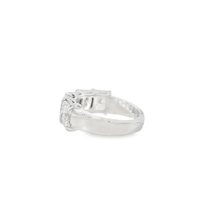 18k White Gold 5.04ctw 5 Stone Diamond Wedding Band