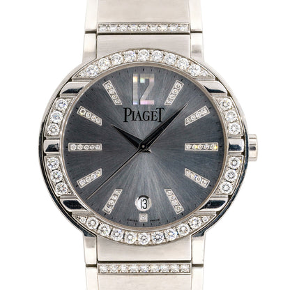 Piaget Polo P10183 18k White Gold Diamond Ladies Watch