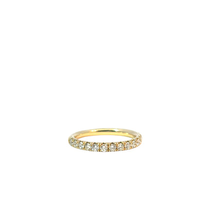 14k Yellow Gold 0.68ctw Diamond Wedding Band
