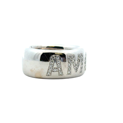 14k White Gold approx. 2ctw Diamond "Amore" Band Ring