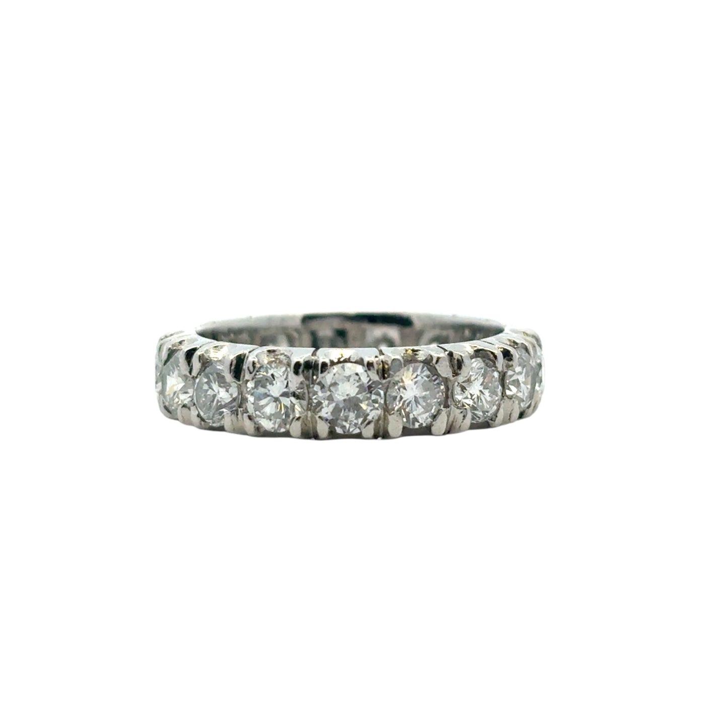 Platinum Diamond Eternity Ring Band
