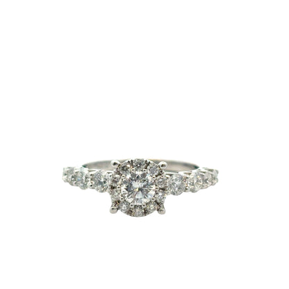 14k White Gold approx. 0.80ctw Diamond Engagement Ring