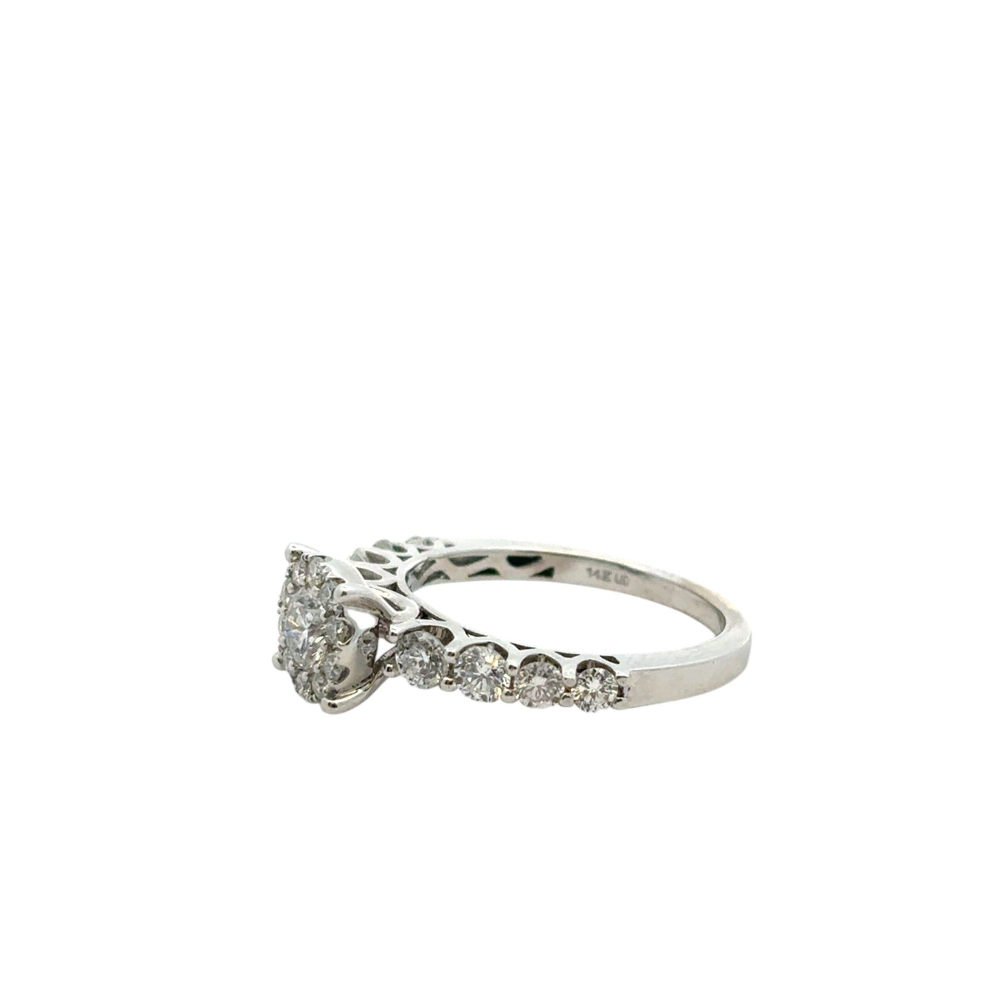 14k White Gold approx. 0.80ctw Diamond Engagement Ring