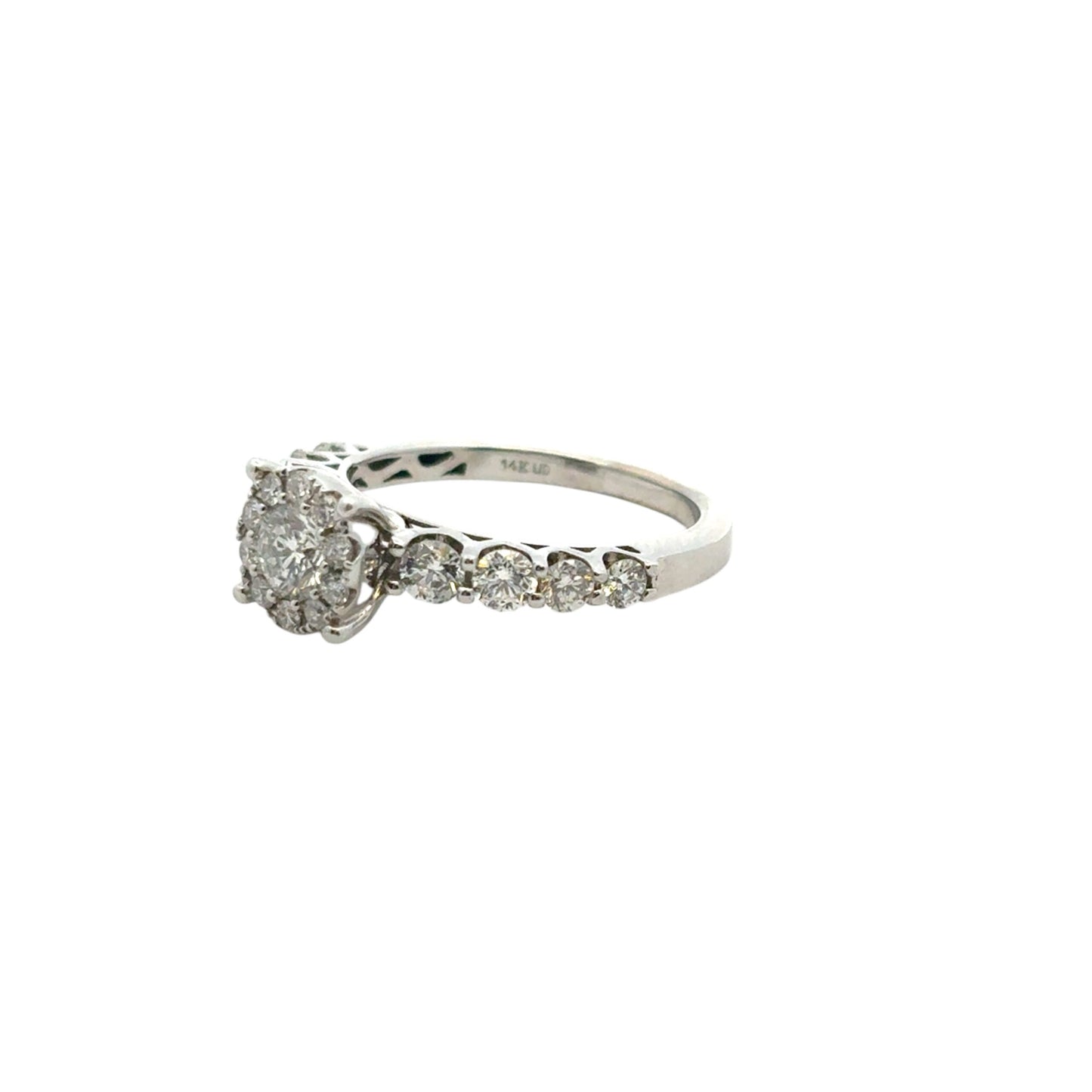 14k White Gold approx. 0.80ctw Diamond Engagement Ring