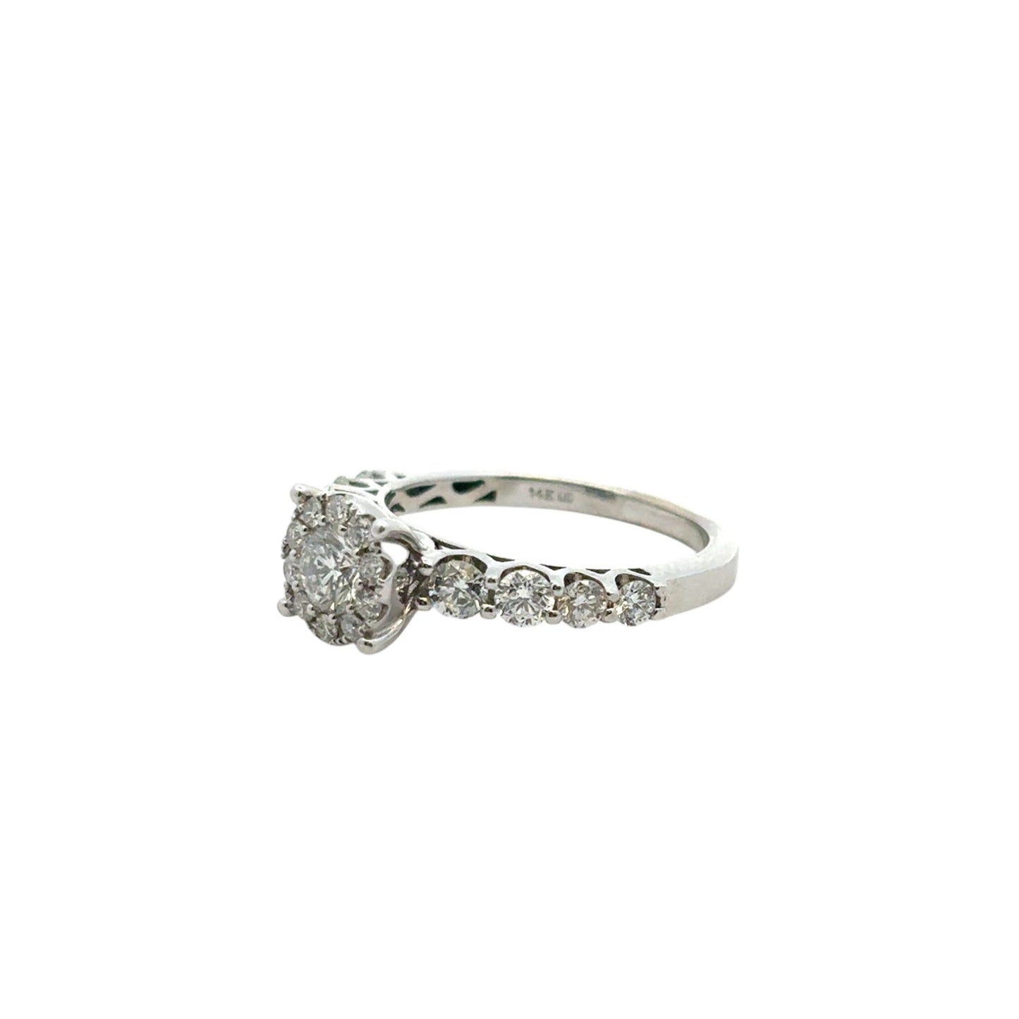 14k White Gold approx. 0.80ctw Diamond Engagement Ring