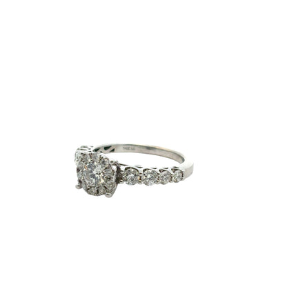 14k White Gold approx. 0.80ctw Diamond Engagement Ring
