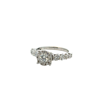 14k White Gold approx. 0.80ctw Diamond Engagement Ring
