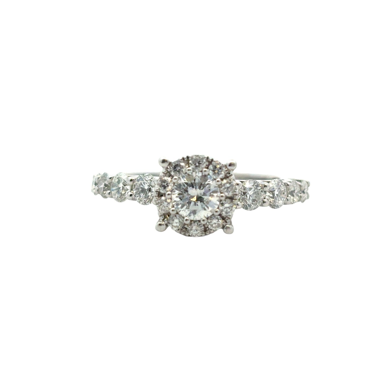 14k White Gold approx. 0.80ctw Diamond Engagement Ring