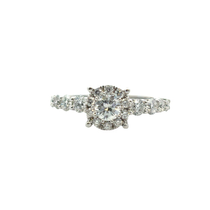 14k White Gold approx. 0.80ctw Diamond Engagement Ring