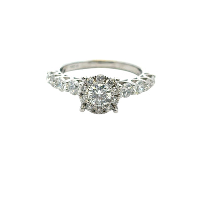 14k White Gold approx. 0.80ctw Diamond Engagement Ring