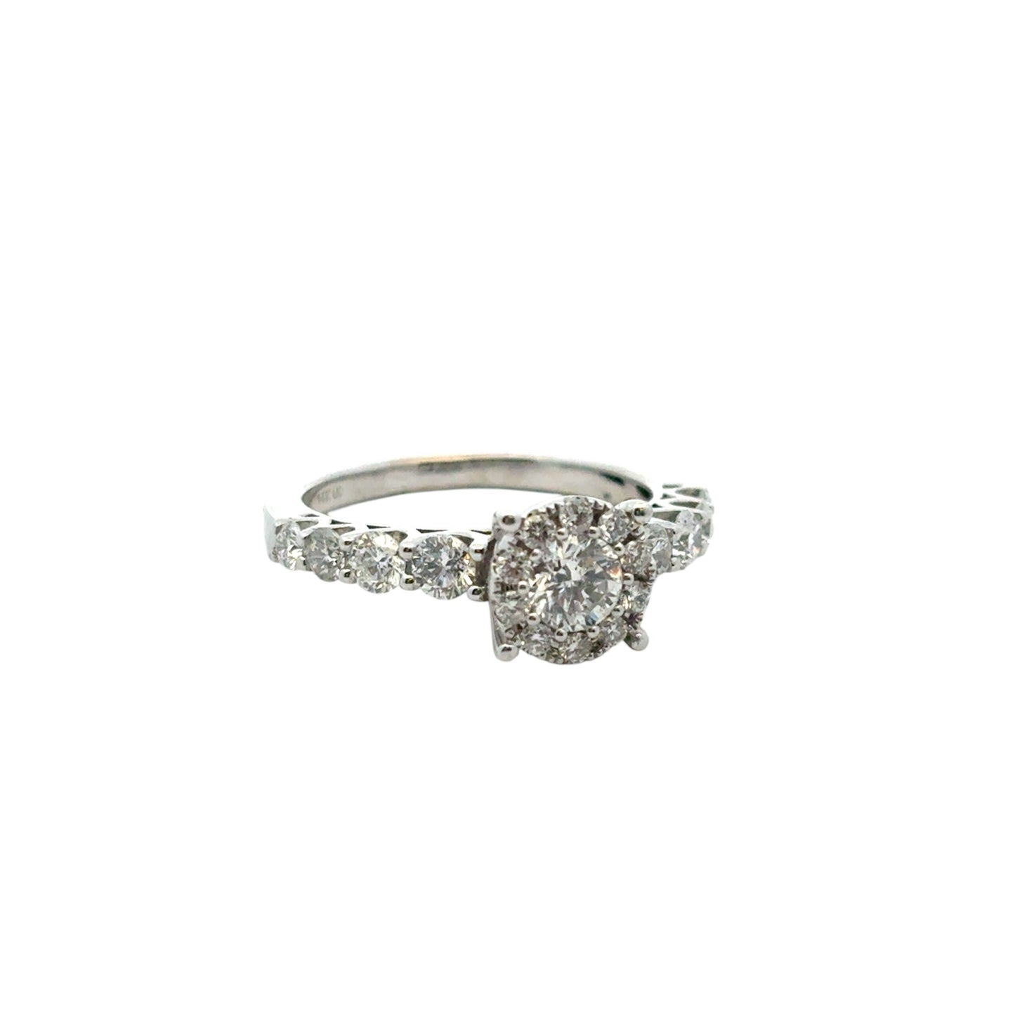 14k White Gold approx. 0.80ctw Diamond Engagement Ring