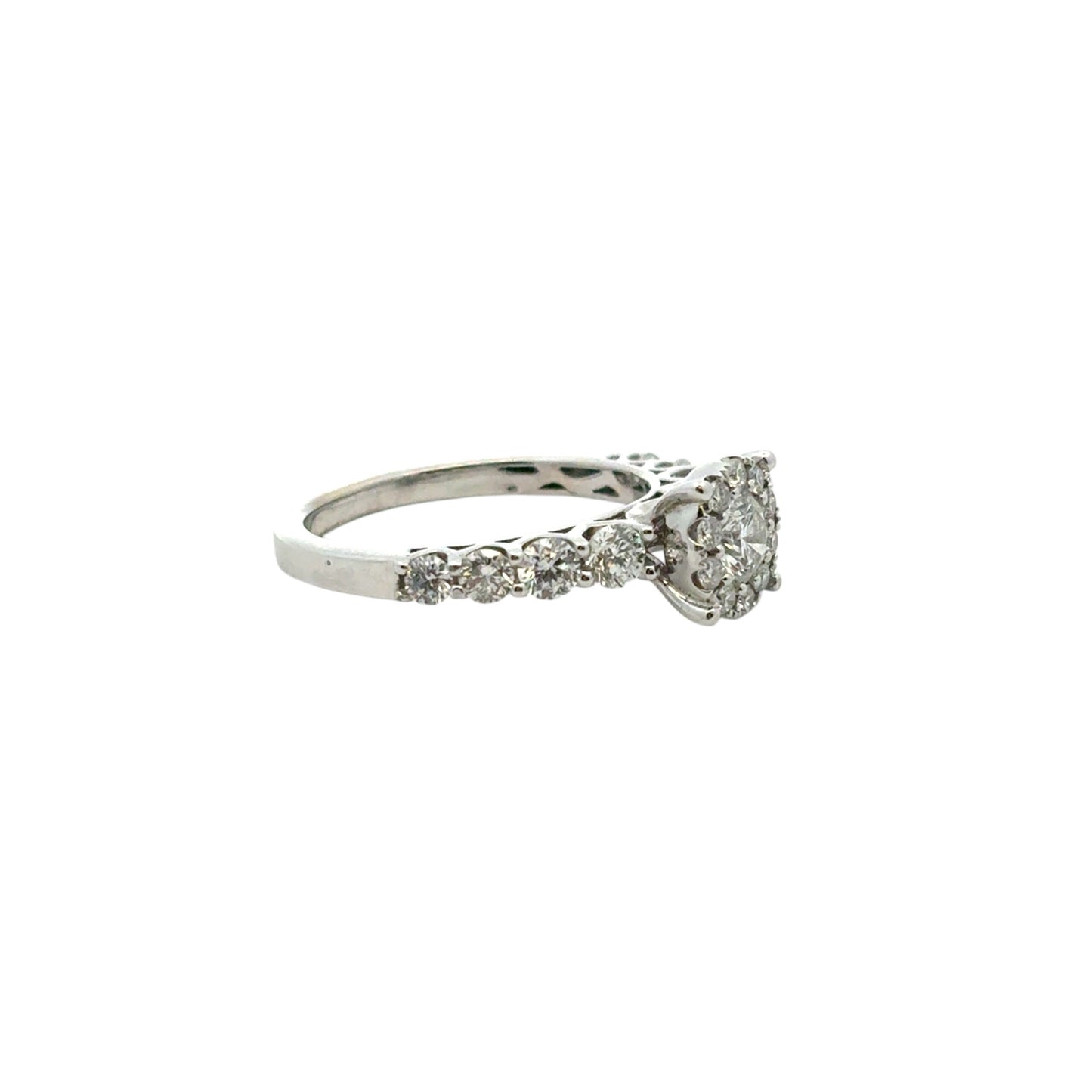 14k White Gold approx. 0.80ctw Diamond Engagement Ring
