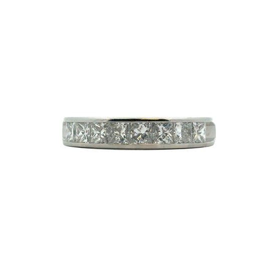 Platinum approx. 1.42ctw Diamond Wedding Band