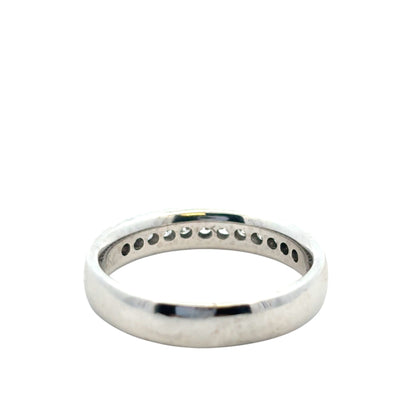 14k White Gold approx. 0.24ctw Diamond Wedding Band Ring