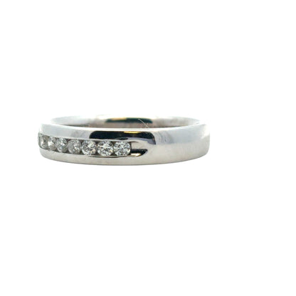 14k White Gold approx. 0.24ctw Diamond Wedding Band Ring