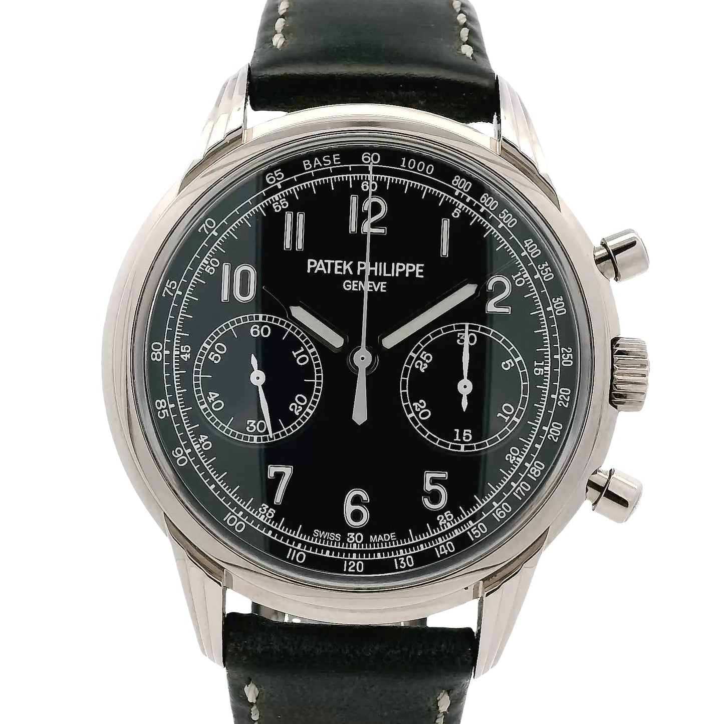 Patek Philippe 5172G-001 Blue Dial Manual Wind Watch on Leather Band