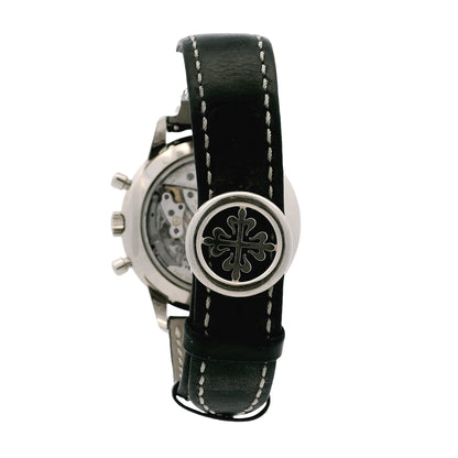 Patek Philippe 5172G-001 Blue Dial Manual Wind Watch on Leather Band