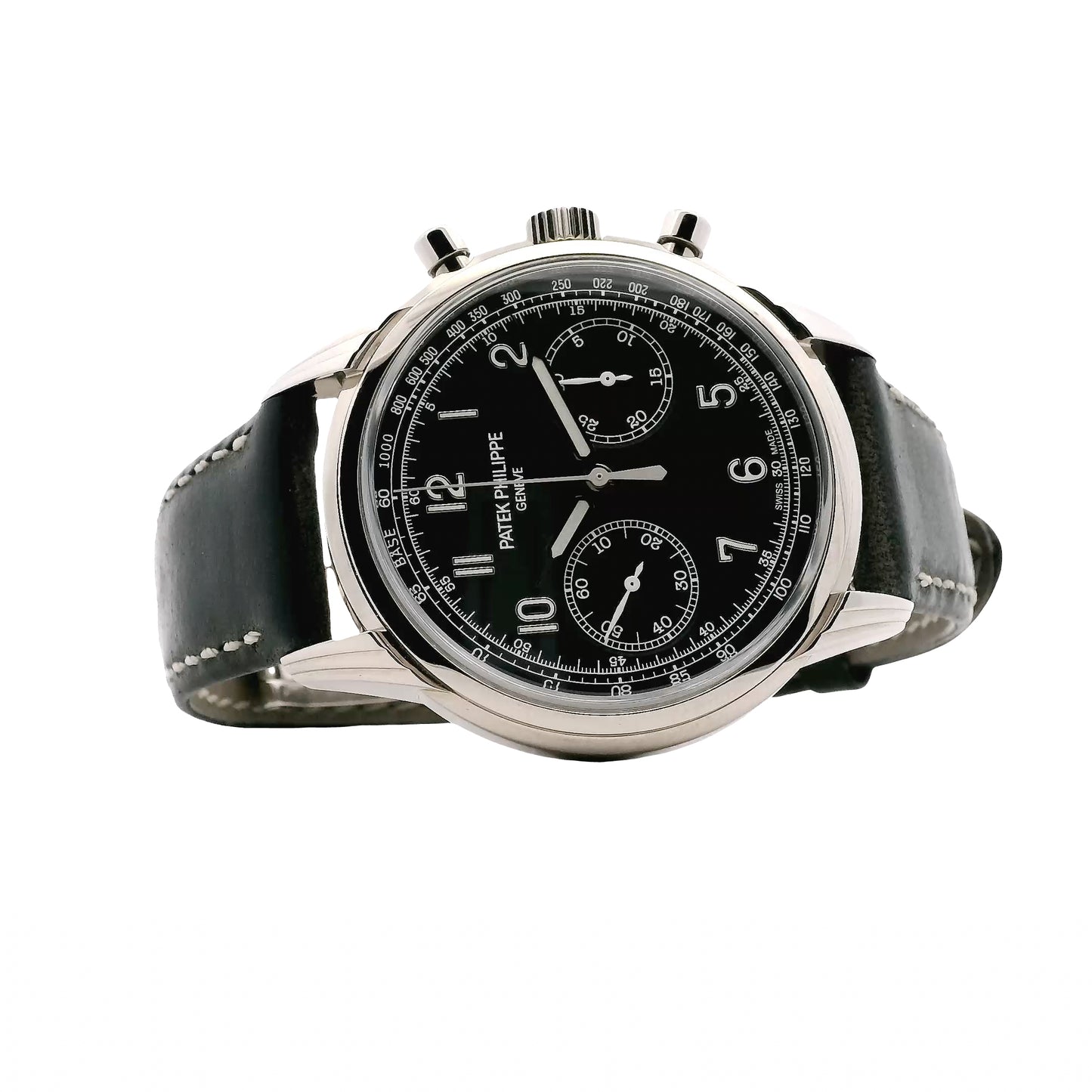 Patek Philippe 5172G-001 Blue Dial Manual Wind Watch on Leather Band