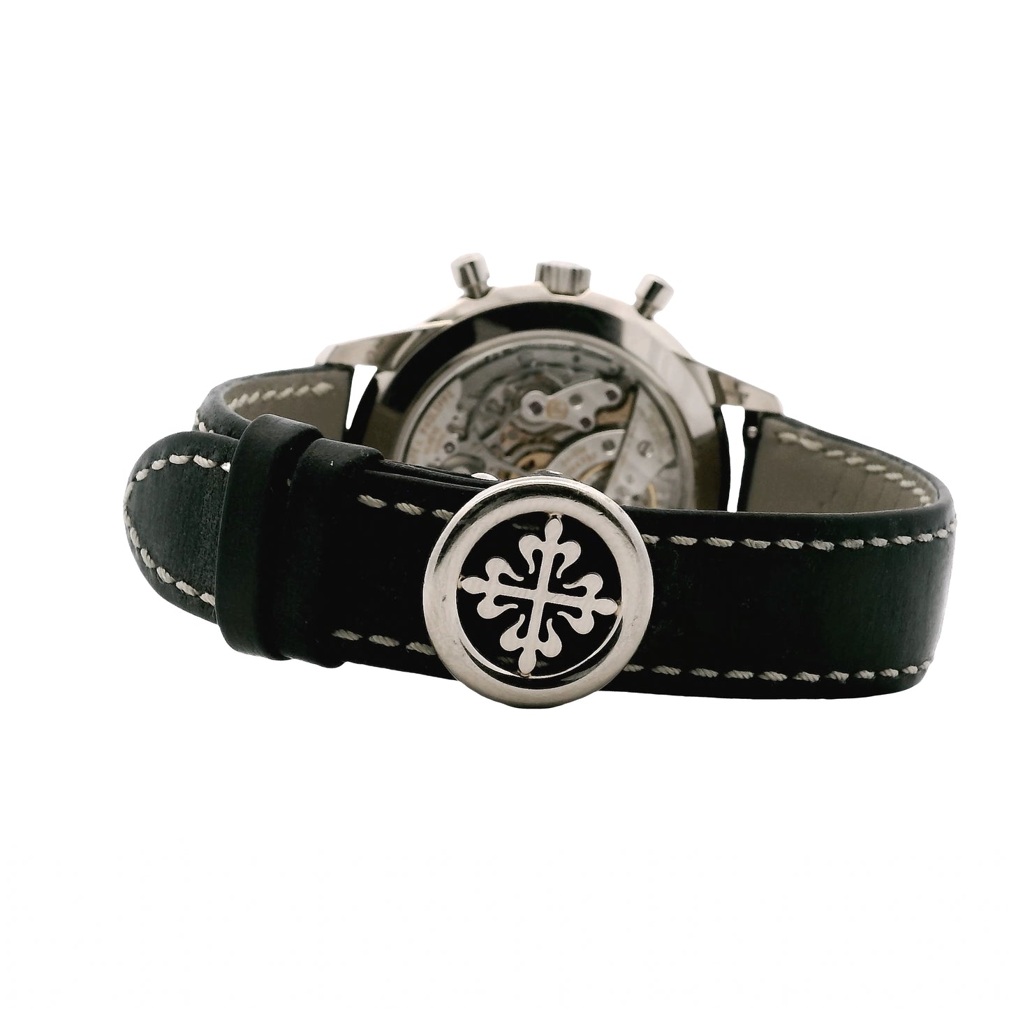 Patek Philippe 5172G-001 Blue Dial Manual Wind Watch on Leather Band