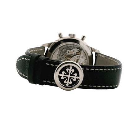 Patek Philippe 5172G-001 Blue Dial Manual Wind Watch on Leather Band