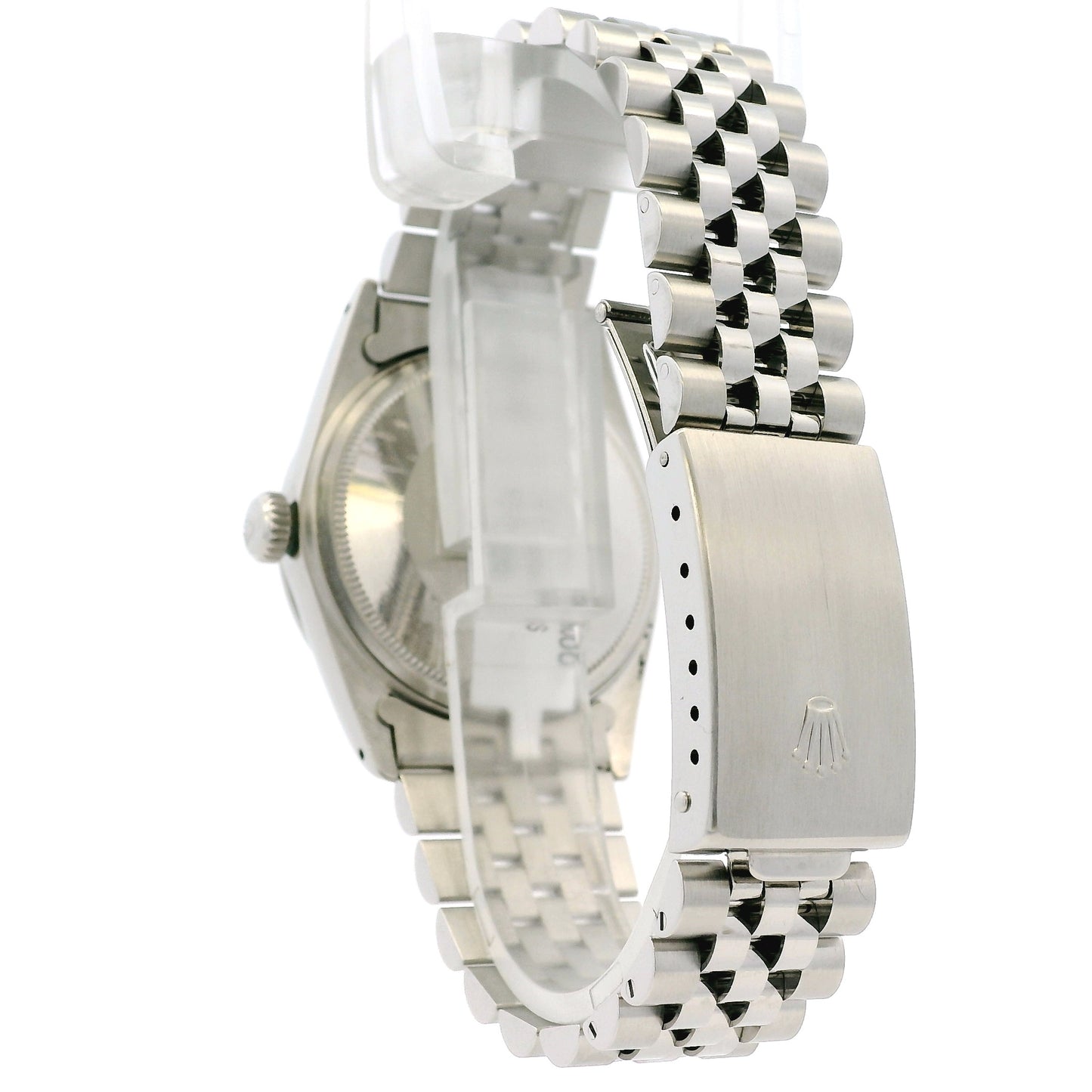 Rolex 16000 Datejust Stainless Steel Silver Tapestry Dial Watch