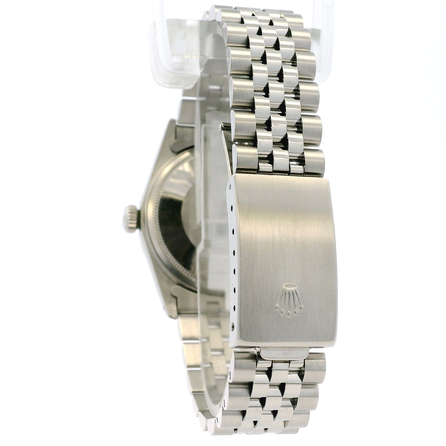 Rolex 16000 Datejust Stainless Steel Silver Tapestry Dial Watch