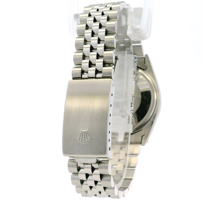 Rolex 16000 Datejust Stainless Steel Silver Tapestry Dial Watch