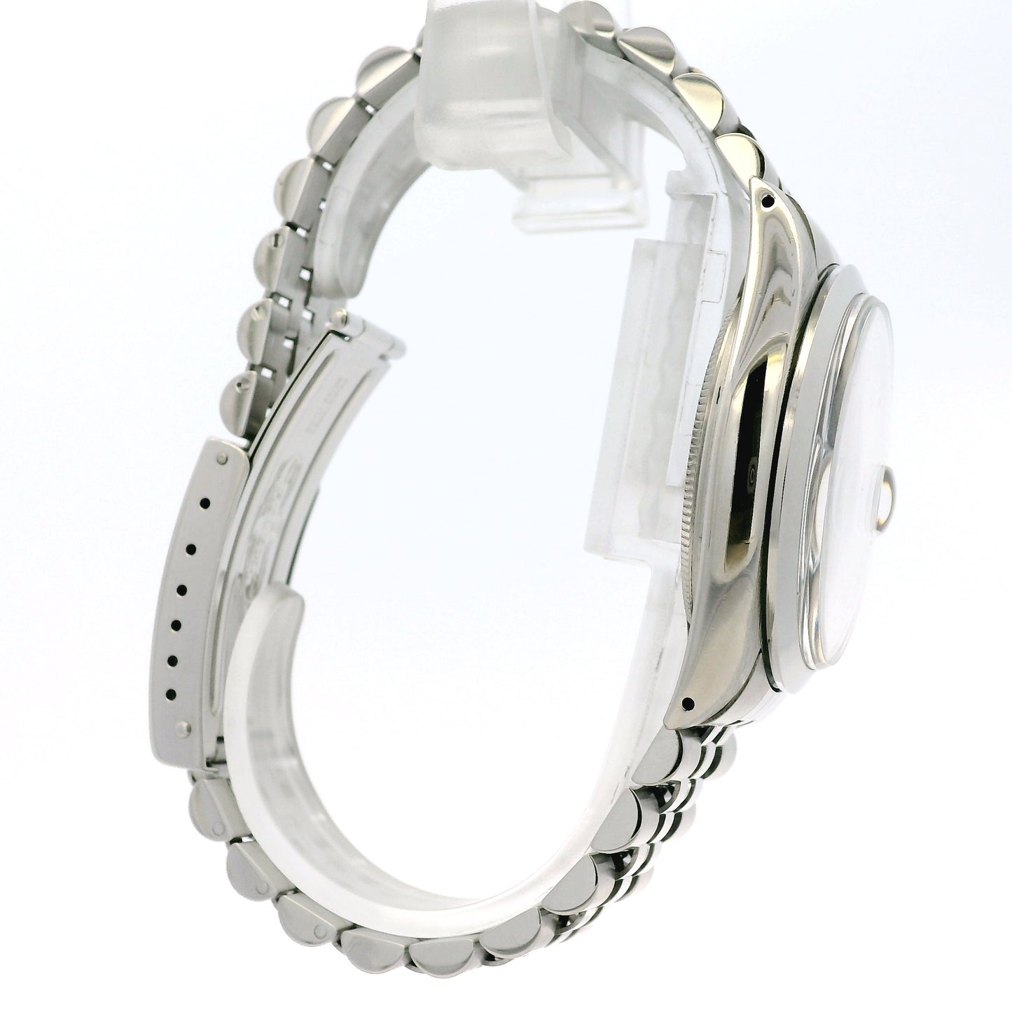 Rolex 16000 Datejust Stainless Steel Silver Tapestry Dial Watch