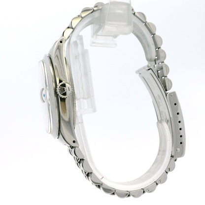 Rolex 16000 Datejust Stainless Steel Silver Tapestry Dial Watch