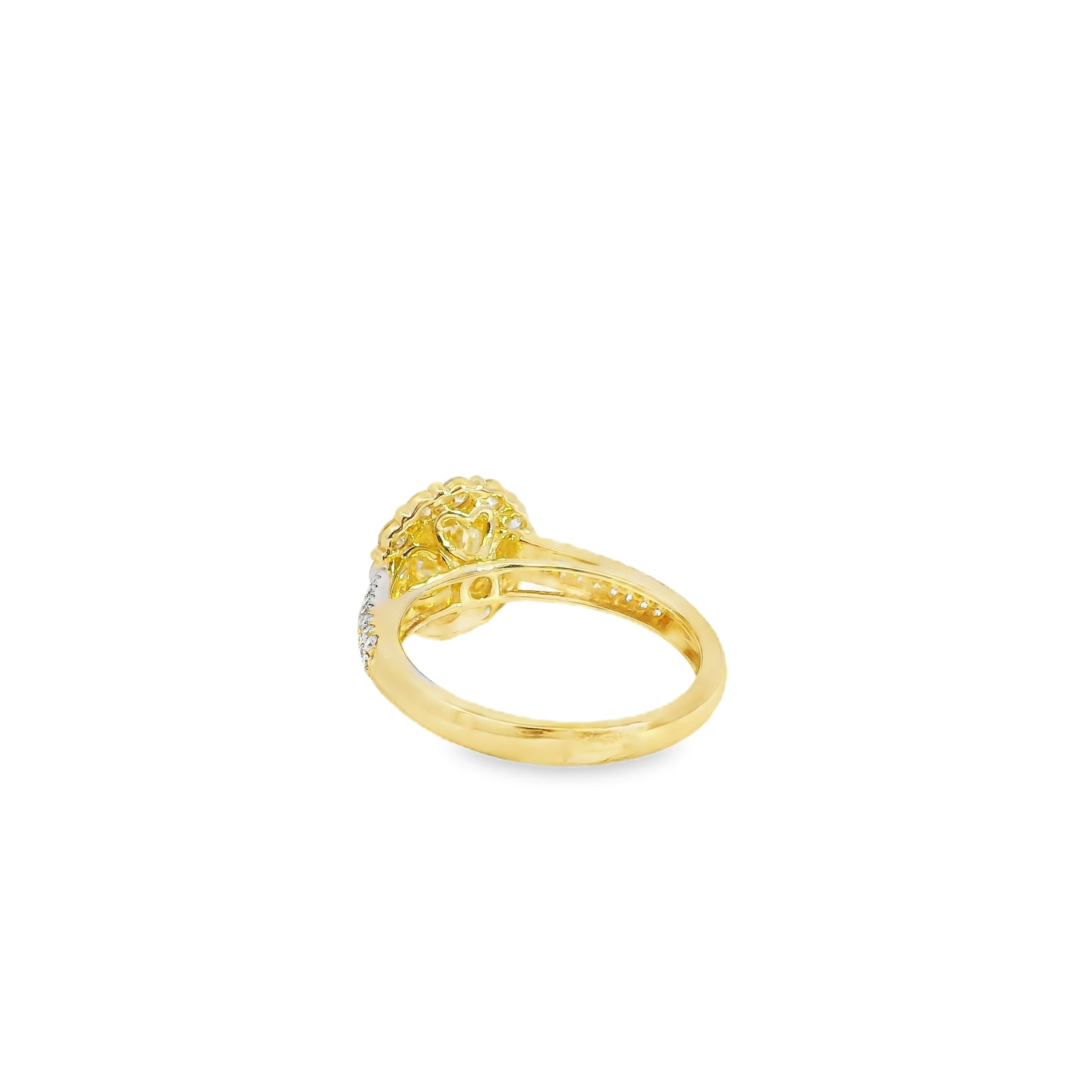 14k Yellow Gold 1.01ct Round Brilliant Diamond Engagement Ring