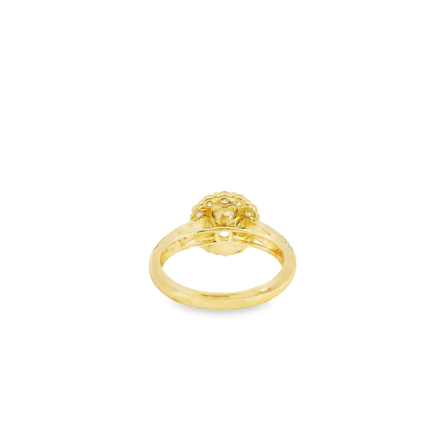 14k Yellow Gold 1.01ct Round Brilliant Diamond Engagement Ring